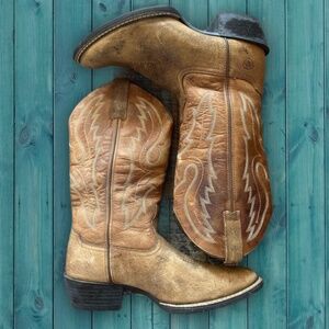 ARIAT  BR Leather Cowboy Boots SZ 9EE Mens or 10.5 womans